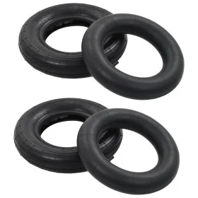 Set de ruedas y cámaras de aire de carretilla caucho 3.50-8 4PR von , Ersatzteile für Gabelstapler - Ref: Foro24-145272, Prei...