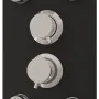 Panel ducha de vidrio 25x47,5x130 cm negro de , Boquillas de chorro para bañeras y duchas - Ref: Foro24-151420, Precio: 200,1...