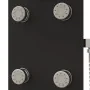 Panel ducha de vidrio 25x47,5x130 cm negro de , Boquillas de chorro para bañeras y duchas - Ref: Foro24-151420, Precio: 200,1...