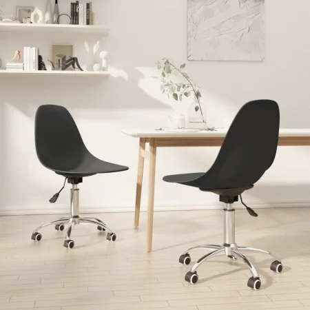 Sillas de comedor giratorias 2 unidades PP gris claro de , Sillas de comedor - Ref: Foro24-338286, Precio: 111,94 €, Descuent...