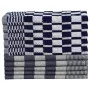 Juego de paños 50 unidades algodón azul y blanco de , Toallas - Ref: Foro24-136290, Precio: 86,78 €, Descuento: %