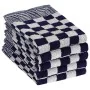 Juego de paños 50 unidades algodón azul y blanco de , Toallas - Ref: Foro24-136290, Precio: 86,78 €, Descuento: %