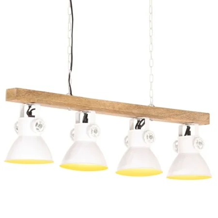 Lámpara de techo industrial madera de mango blanco E27 de , Lámparas - Ref: Foro24-320524, Precio: 62,15 €, Descuento: %