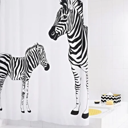 RIDDER Cortina de ducha Zebra 180x200 cm de , Cortinas de ducha - Ref: Foro24-421536, Precio: 40,20 €, Descuento: %