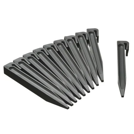Natura Anclajes de jardín pequeños 10 unidades gris de , Ribetes y bordes para jardín - Ref: Foro24-428502, Precio: 15,38 €, ...