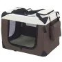 @Pet Transportín para perros nylon marrón 50x34x36 cm by , Pet carriers and boxes - Ref: Foro24-432058, Price: 40,47 €, Disco...