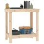 Banco de trabajo de madera maciza de pino 80x50x80 cm de , Mesas de trabajo - Ref: Foro24-822496, Precio: 74,19 €, Descuento: %