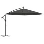 Sombrilla voladiza luces LED y poste de metal antracita 350 cm de , Sombrillas - Ref: Foro24-44525, Precio: 132,56 €, Descuen...