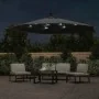Sombrilla voladiza luces LED y poste de metal antracita 350 cm de , Sombrillas - Ref: Foro24-44525, Precio: 132,56 €, Descuen...