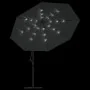 Sombrilla voladiza luces LED y poste de metal antracita 350 cm de , Sombrillas - Ref: Foro24-44525, Precio: 132,56 €, Descuen...