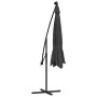 Sombrilla voladiza luces LED y poste de metal antracita 350 cm de , Sombrillas - Ref: Foro24-44525, Precio: 132,56 €, Descuen...