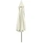 Sombrilla de jardín con palo de metal blanco arena 390 cm de , Sombrillas - Ref: Foro24-47378, Precio: 80,05 €, Descuento: %