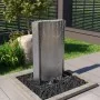 Fuente de jardín de acero inoxidable plateado 60,2x37x122,1 cm de , Fuentes y cascadas - Ref: Foro24-48095, Precio: 507,40 €,...