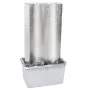 Fuente de jardín de acero inoxidable plateado 60,2x37x122,1 cm de , Fuentes y cascadas - Ref: Foro24-48095, Precio: 507,40 €,...
