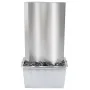 Fuente de jardín de acero inoxidable plateado 60,2x37x122,1 cm de , Fuentes y cascadas - Ref: Foro24-48095, Precio: 507,40 €,...