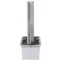 Fuente de jardín de acero inoxidable plateado 60,2x37x122,1 cm de , Fuentes y cascadas - Ref: Foro24-48095, Precio: 507,40 €,...
