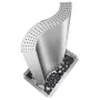 Fuente de jardín de acero inoxidable plateado 60,2x37x122,1 cm de , Fuentes y cascadas - Ref: Foro24-48095, Precio: 507,40 €,...