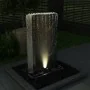 Fuente de jardín de acero inoxidable plateado 60,2x37x122,1 cm de , Fuentes y cascadas - Ref: Foro24-48095, Precio: 507,40 €,...