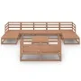 Juego muebles de jardín 10 pzas madera maciza pino marrón miel by , Garden sets - Ref: Foro24-3078142, Price: 669,23 €, Disco...