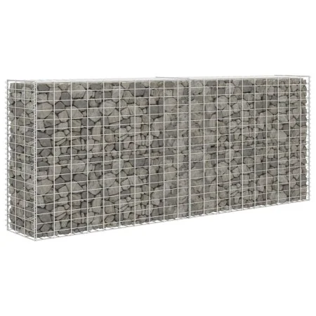 Cesta de gaviones de acero galvanizado 85x30x200 cm de , Paneles de vallas - Ref: Foro24-142359, Precio: 83,07 €, Descuento: %