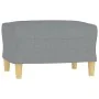 Juego de sofás con cojines 3 piezas tela gris claro de , Sofás - Ref: Foro24-3201330, Precio: 534,89 €, Descuento: %