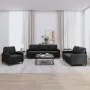 Juego de sofás con cojines 3 piezas terciopelo negro by , Sofas - Ref: Foro24-3201481, Price: 632,04 €, Discount: %
