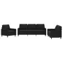 Juego de sofás con cojines 3 piezas terciopelo negro by , Sofas - Ref: Foro24-3201481, Price: 632,04 €, Discount: %