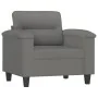 Juego de sofás con cojines 4 piezas tela microfibra gris oscuro de , Sofás - Ref: Foro24-3202310, Precio: 827,33 €, Descuento: %