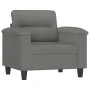 Juego de sofás con cojines 3 piezas tela microfibra gris oscuro de , Sofás - Ref: Foro24-3202304, Precio: 805,96 €, Descuento: %