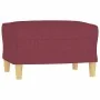 Juego de sofás con cojines 4 piezas tela rojo tinto de , Sofás - Ref: Foro24-3201256, Precio: 606,95 €, Descuento: %