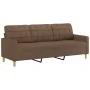 Juego de sofás con cojines 3 piezas tela marrón von , Sofas - Ref: Foro24-3201261, Preis: 625,07 €, Rabatt: %