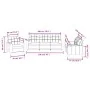 Juego de sofás con cojines 3 piezas tela marrón von , Sofas - Ref: Foro24-3201261, Preis: 625,07 €, Rabatt: %