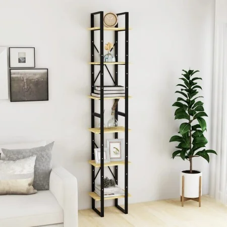 Estantería alta madera maciza de pino 40x30x210 cm de , Librerías y estanterías - Ref: Foro24-806502, Precio: 105,35 €, Descu...
