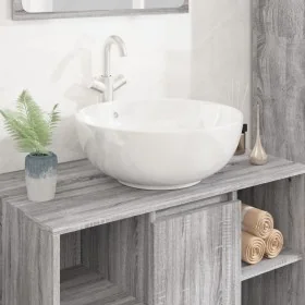 Lavabo redondo cerámica blanco 44x17 cm von , Sinkt - Ref: Foro24-153342, Preis: 78,02 €, Rabatt: %