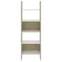 Estantería madera contrachapada blanco y roble 60x35x180 cm de , Librerías y estanterías - Ref: Foro24-803412, Precio: 89,62 ...