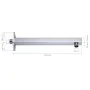 Barra de soporte ducha cuadrada acero inox 201 plateado 30 cm by , shower doors - Ref: Foro24-147730, Price: 19,35 €, Discoun...