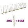 Set de 5 hileras de pinchos contra pájaros y palomas 20 uds 10m de , Repelentes para animales - Ref: Foro24-149129, Precio: 4...