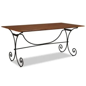 Mesa de comedor madera maciza acabado miel 180x90x76 cm de , Mesas de cocina y de comedor - Ref: Foro24-244677, Precio: 319,3...