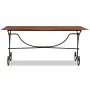 Mesa de comedor madera maciza acabado miel 180x90x76 cm de , Mesas de cocina y de comedor - Ref: Foro24-244677, Precio: 319,3...