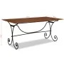 Mesa de comedor madera maciza acabado miel 180x90x76 cm de , Mesas de cocina y de comedor - Ref: Foro24-244677, Precio: 319,3...