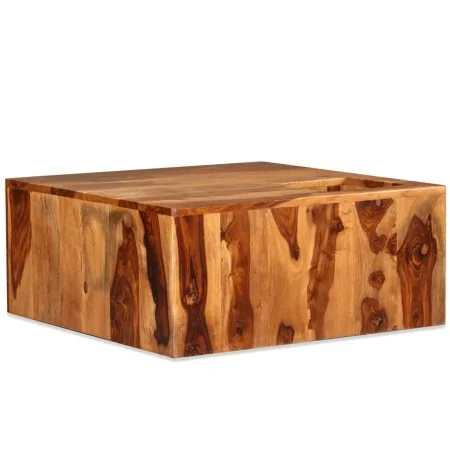 Mesa de centro de madera maciza de sheesham 70x70x30 cm de , Mesas de centro - Ref: Foro24-244927, Precio: 134,37 €, Descuent...