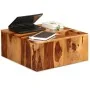 Mesa de centro de madera maciza de sheesham 70x70x30 cm de , Mesas de centro - Ref: Foro24-244927, Precio: 134,37 €, Descuent...