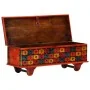 Caja de almacenaje de madera maciza de acacia 110x40x40 cm rojo de , Baúles de almacenamiento - Ref: Foro24-247669, Precio: 2...