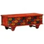 Caja de almacenaje de madera maciza de acacia 110x40x40 cm rojo de , Baúles de almacenamiento - Ref: Foro24-247669, Precio: 2...