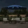 Sombrilla de jardín voladiza con luces LED azul celeste 350 cm de , Sombrillas - Ref: Foro24-313785, Precio: 164,83 €, Descue...