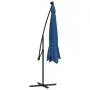 Sombrilla de jardín voladiza con luces LED azul celeste 350 cm de , Sombrillas - Ref: Foro24-313785, Precio: 164,83 €, Descue...