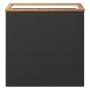Jardinera de ratán sintético negra 80x40x80 cm de , Maceteros y jardineras - Ref: Foro24-319417, Precio: 107,85 €, Descuento: %