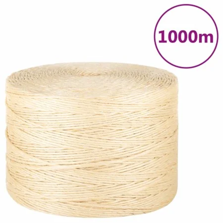 Cuerda 100% sisal 3 mm 1000 m de , Sogas y cuerdas metálicas - Ref: Foro24-155006, Precio: 53,65 €, Descuento: %