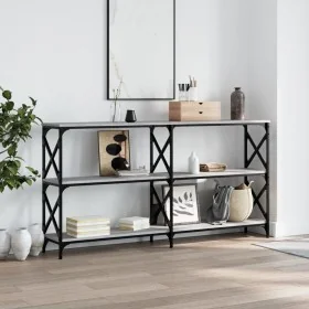 Mesa consola madera de ingeniería gris Sonoma 156x28x80,5 cm de , Mesas auxiliares - Ref: Foro24-835427, Precio: 62,91 €, Des...