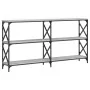 Mesa consola madera de ingeniería gris Sonoma 156x28x80,5 cm de , Mesas auxiliares - Ref: Foro24-835427, Precio: 62,91 €, Des...
